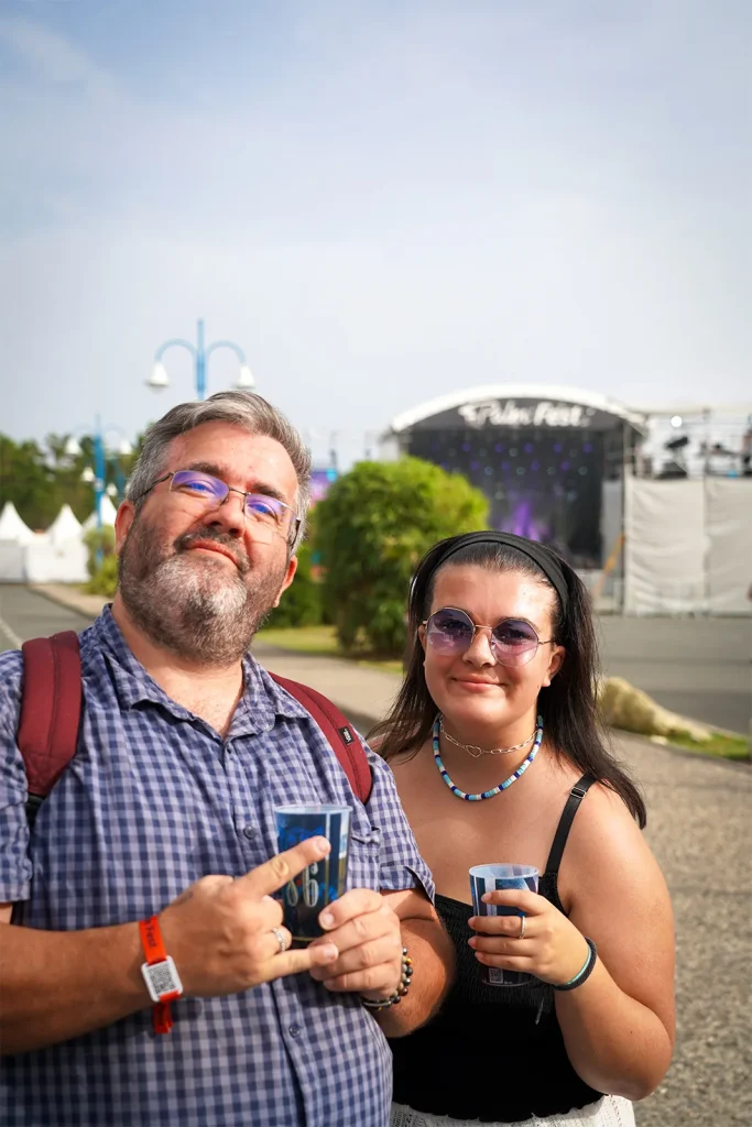 Festivaliers au PalmFest 2023 à La Palmyre