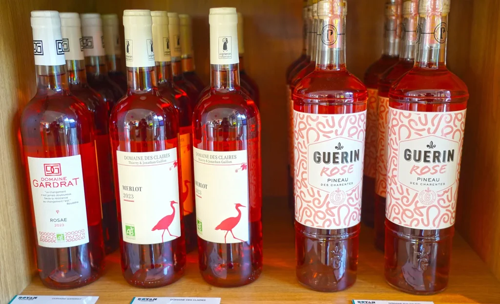 Vins charentais rosés et Pineau des Charentes rosé