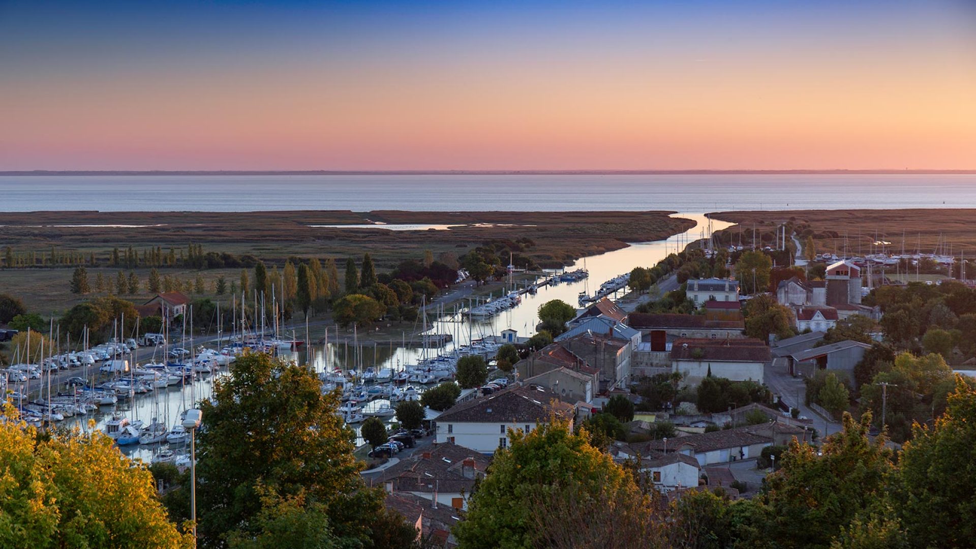 Mortagne-sur-Gironde vue depuis le belvédère