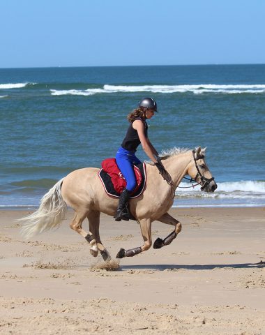 Balade à cheval plage